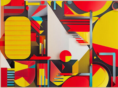 Red, yellow (7880) - a Digital Art Artowrk by Giorgio Gerardi